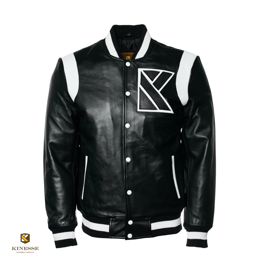 希少 kinema synthetic leather track jacket | barstoolvillage.com